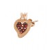 ROSATO earring . Heart. RZO 030.