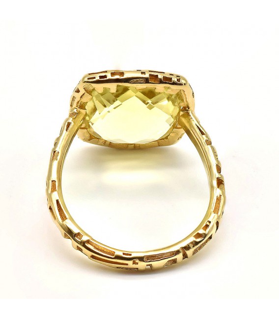 Yellow Quartz Ring